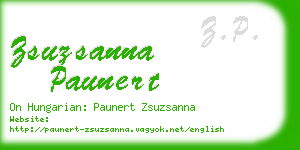 zsuzsanna paunert business card